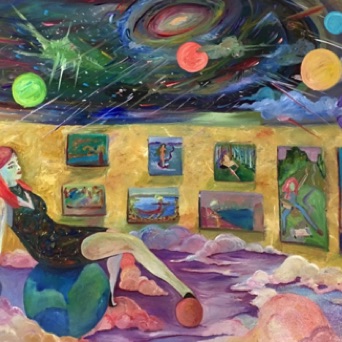 MUSE: URANIA (astronomy)
oil on canvas
$5450.00