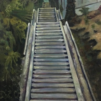 STAIRWAY TO
oil on canvas- 11 X 9
$1350.00