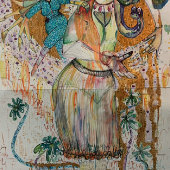 VOICES OF HER
mixed media - 36 x 18
$550.00